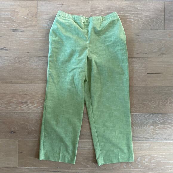 Alfred Dunner Green High Rise Pull On Pants - Picture 1 of 3